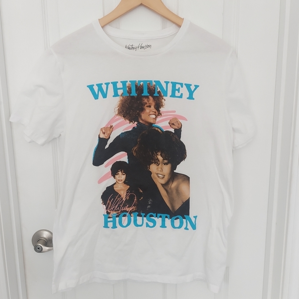 Whitney Houston Graphic T-Shirt Large